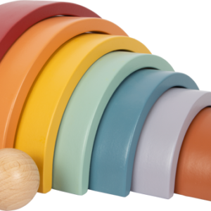 Mattoncini in legno Arcobaleno "Safari" - Small Foot