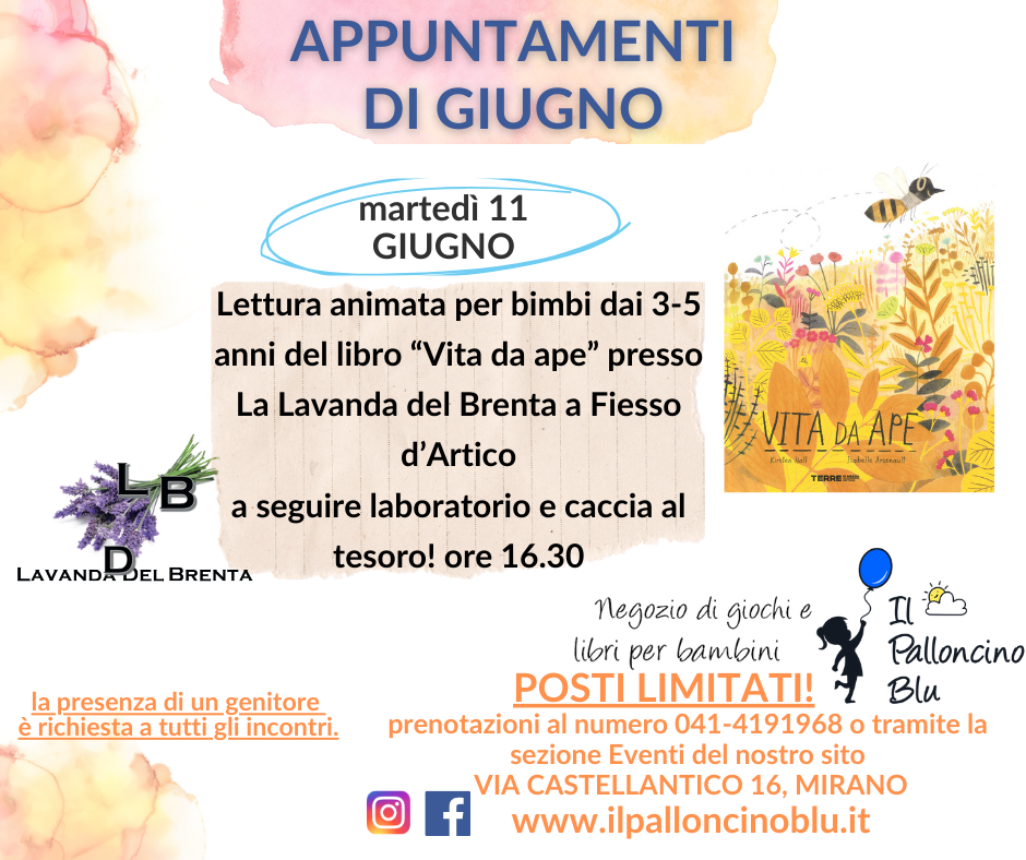 Api alla Lavanda del Brenta: letture e laboratori per piccoli esploratori!